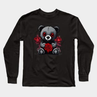 AI Art | EMO Teddy Bear Long Sleeve T-Shirt